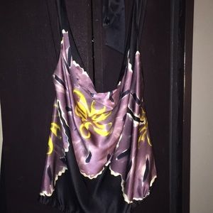 Silk ladies halter top